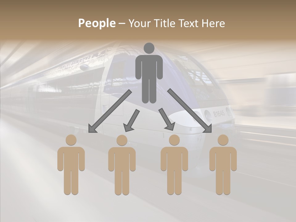 High Speed Transportation Railroad PowerPoint Template