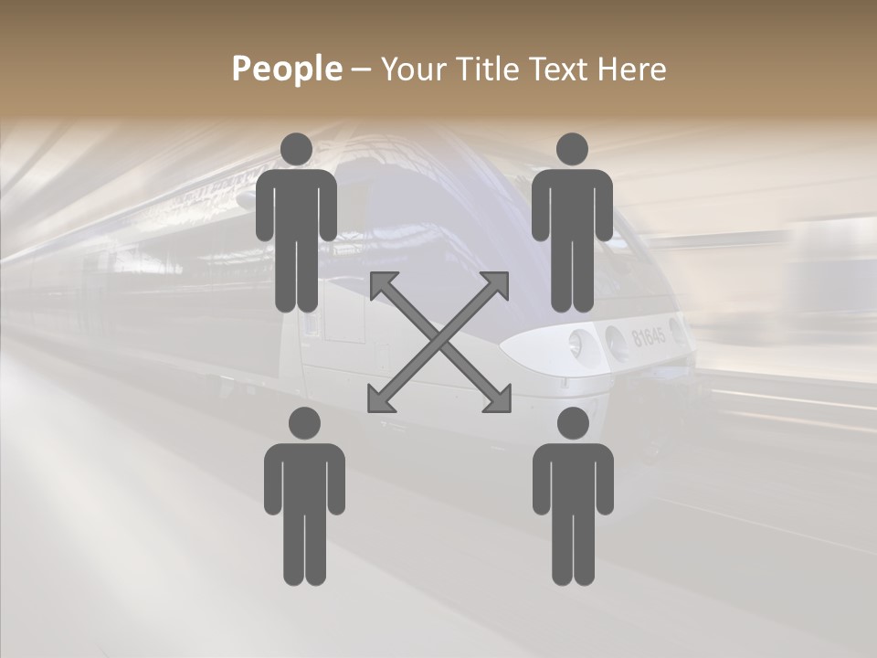 High Speed Transportation Railroad PowerPoint Template