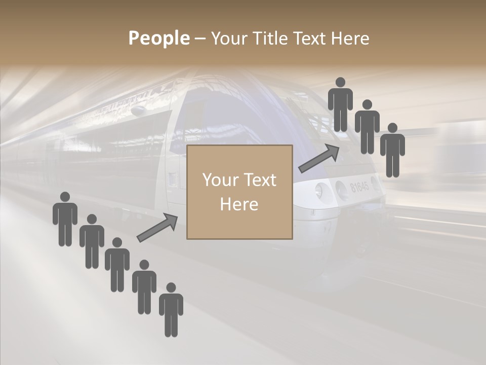 High Speed Transportation Railroad PowerPoint Template