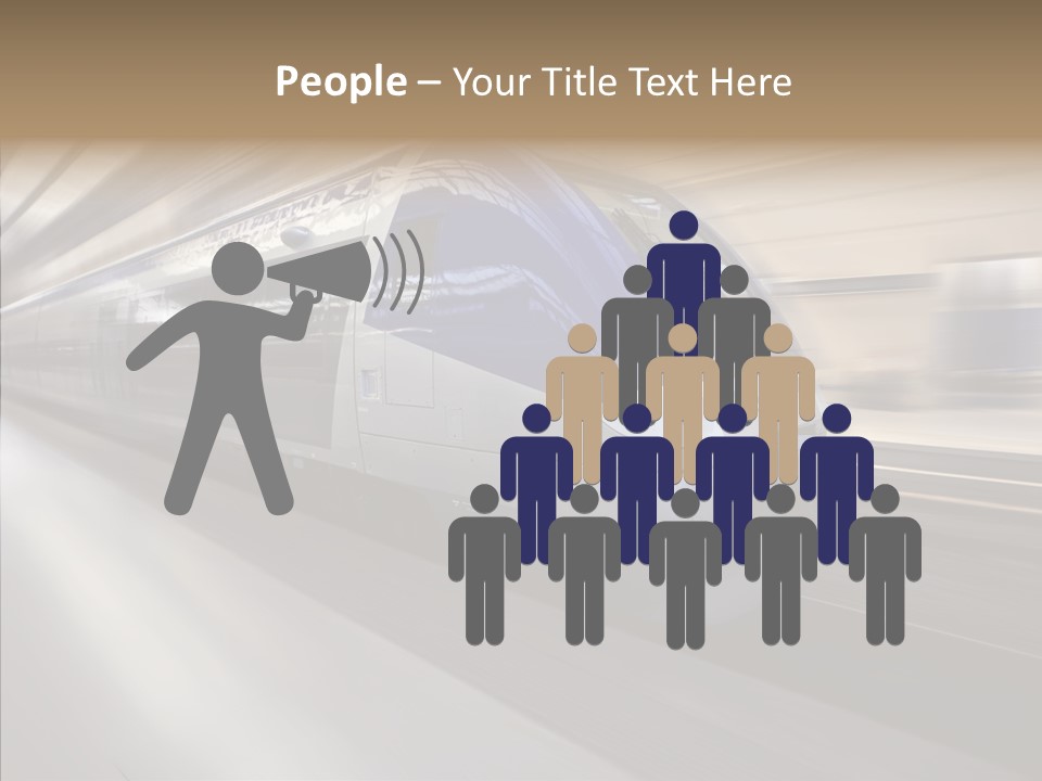 High Speed Transportation Railroad PowerPoint Template