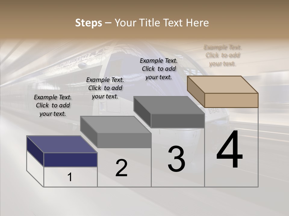 High Speed Transportation Railroad PowerPoint Template