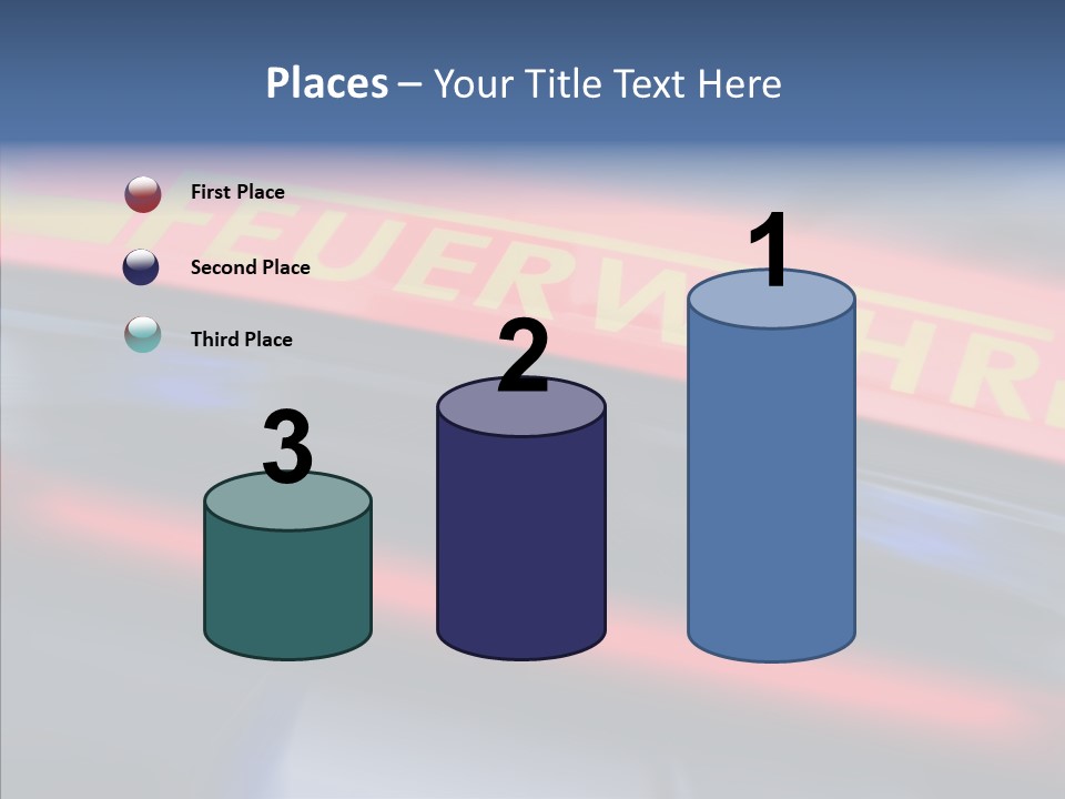 Fire Alarm Fire Truck PowerPoint Template