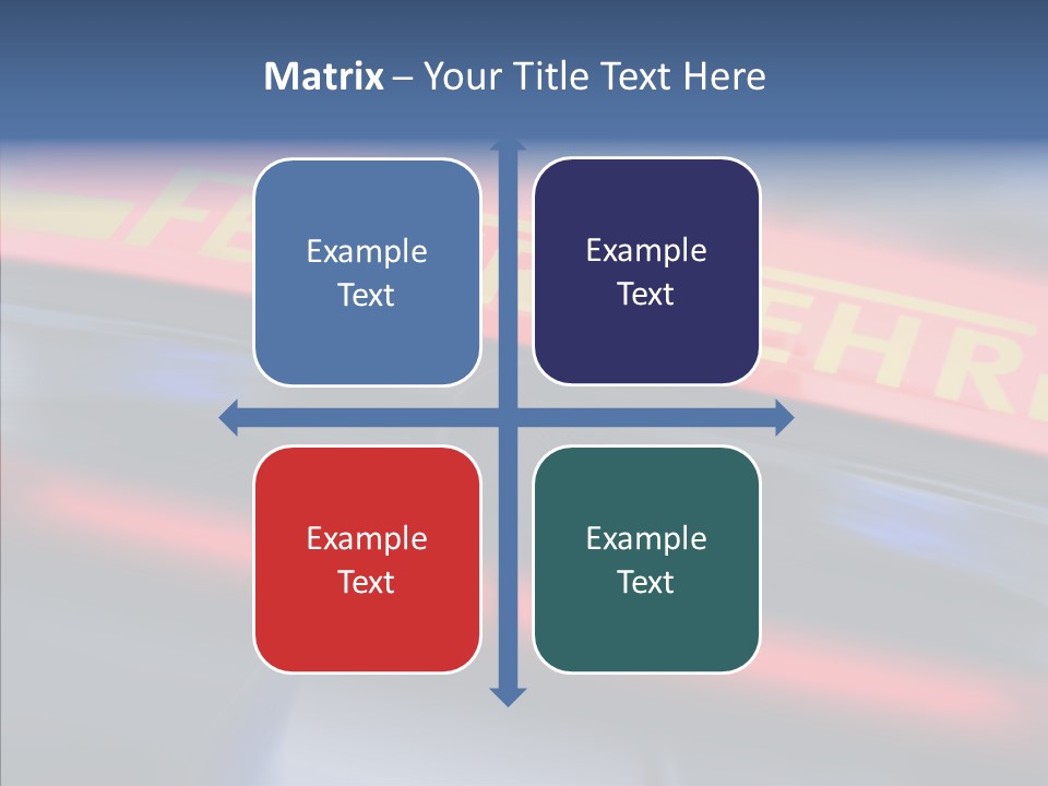 Fire Alarm Fire Truck PowerPoint Template