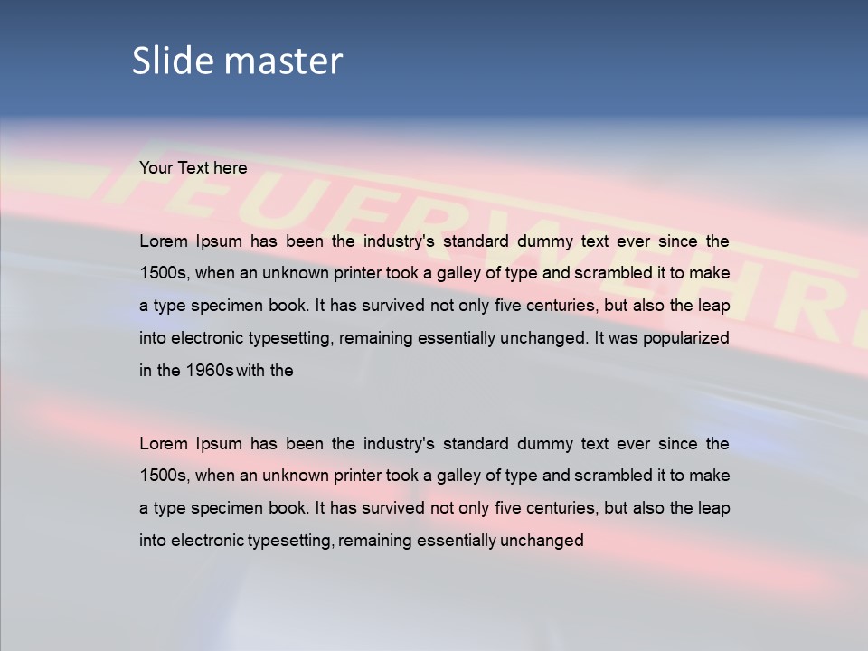 Fire Alarm Fire Truck PowerPoint Template