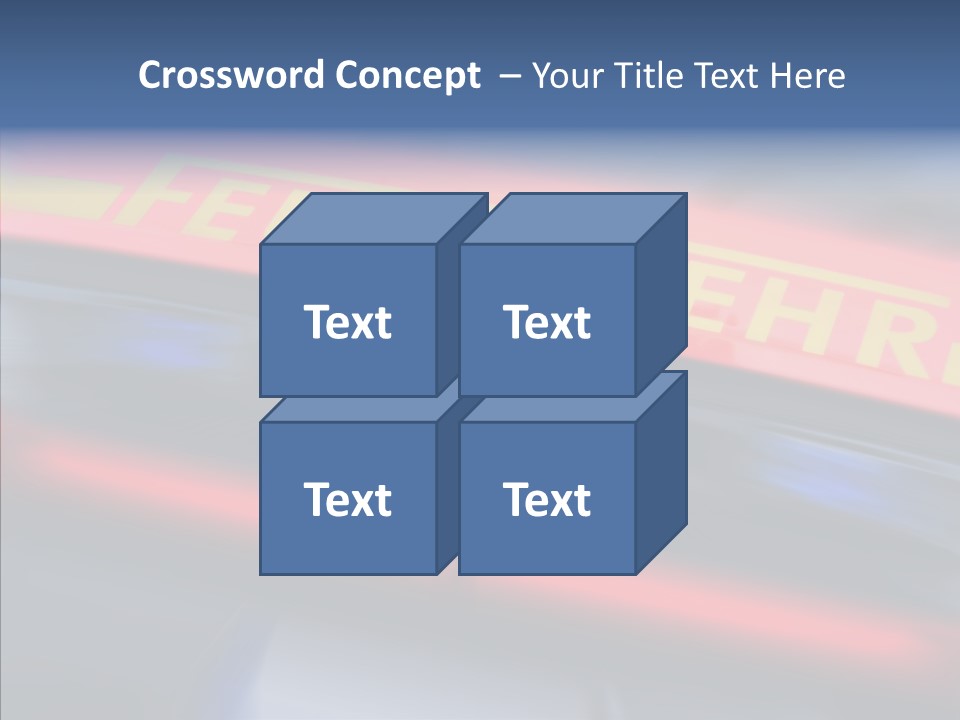 Fire Alarm Fire Truck PowerPoint Template