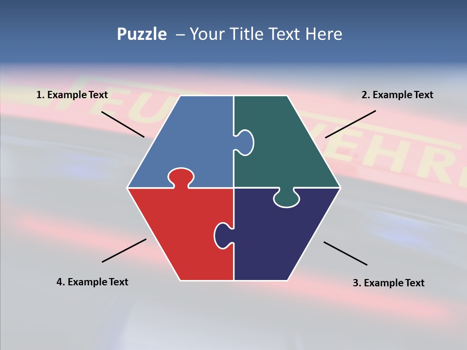 Fire Alarm Fire Truck PowerPoint Template