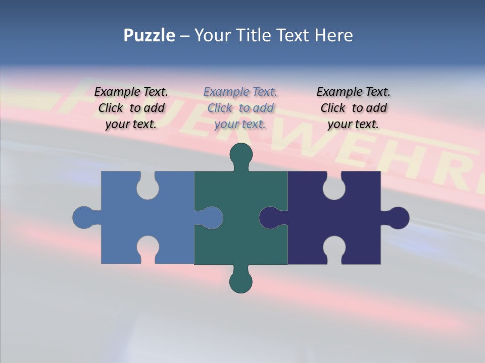 Fire Alarm Fire Truck PowerPoint Template