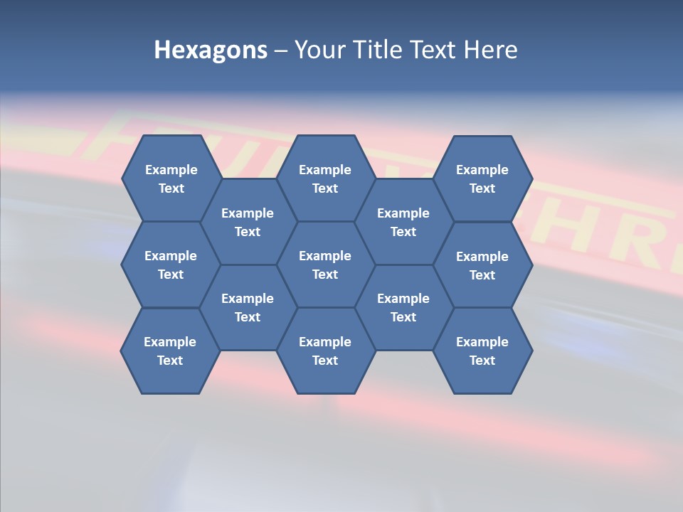 Fire Alarm Fire Truck PowerPoint Template