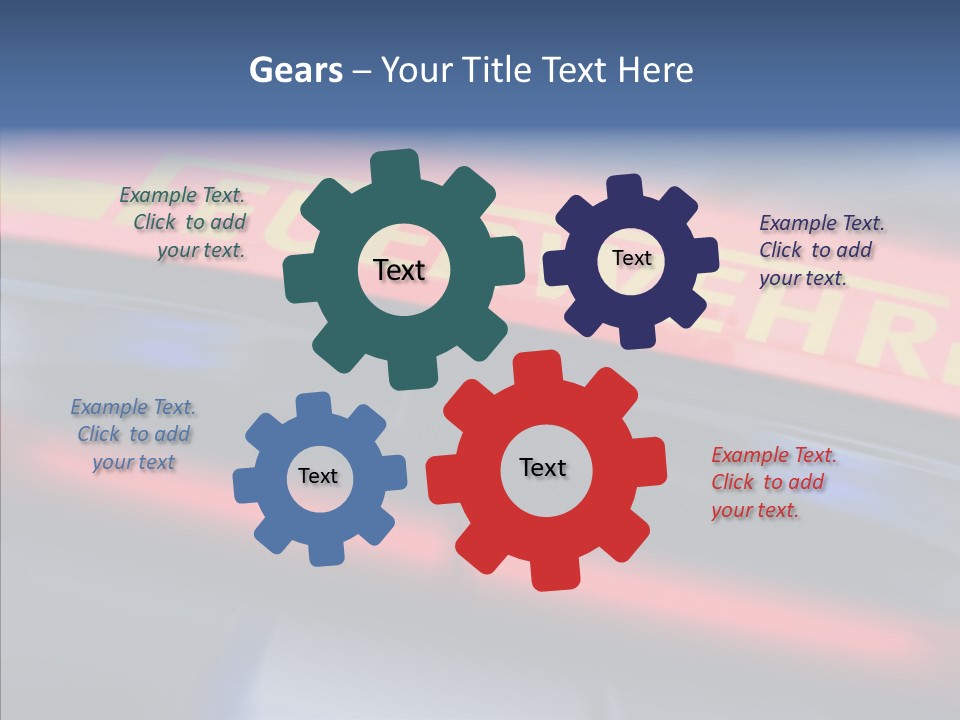 Fire Alarm Fire Truck PowerPoint Template