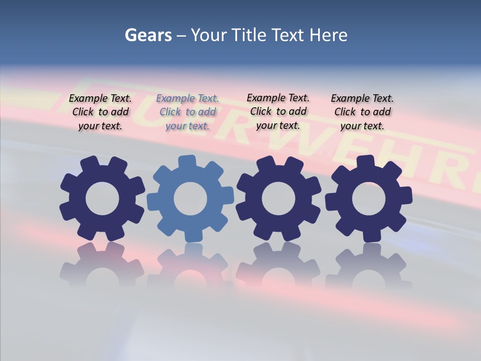 Fire Alarm Fire Truck PowerPoint Template