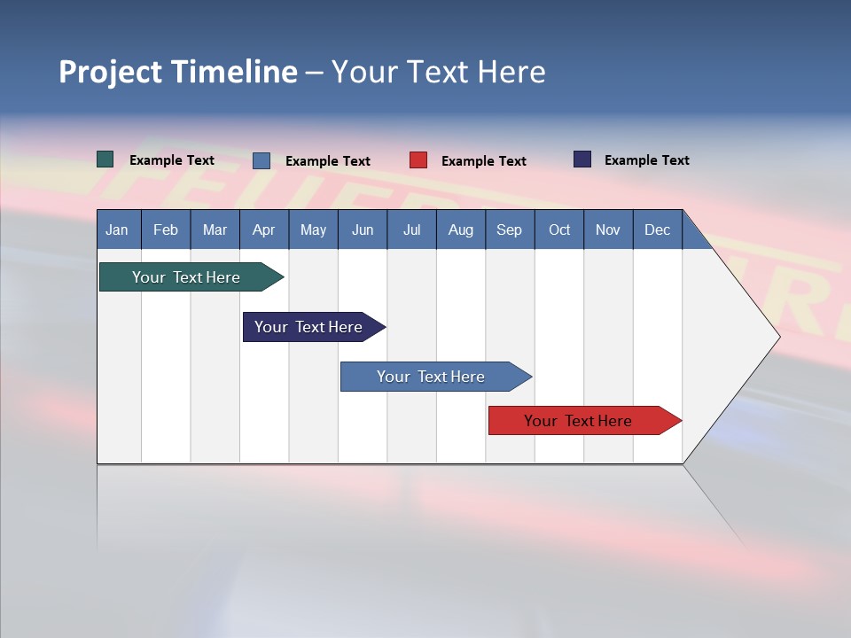 Fire Alarm Fire Truck PowerPoint Template