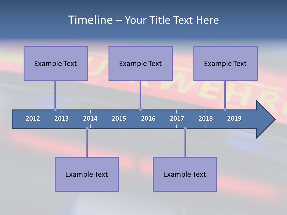 Fire Alarm Fire Truck PowerPoint Template