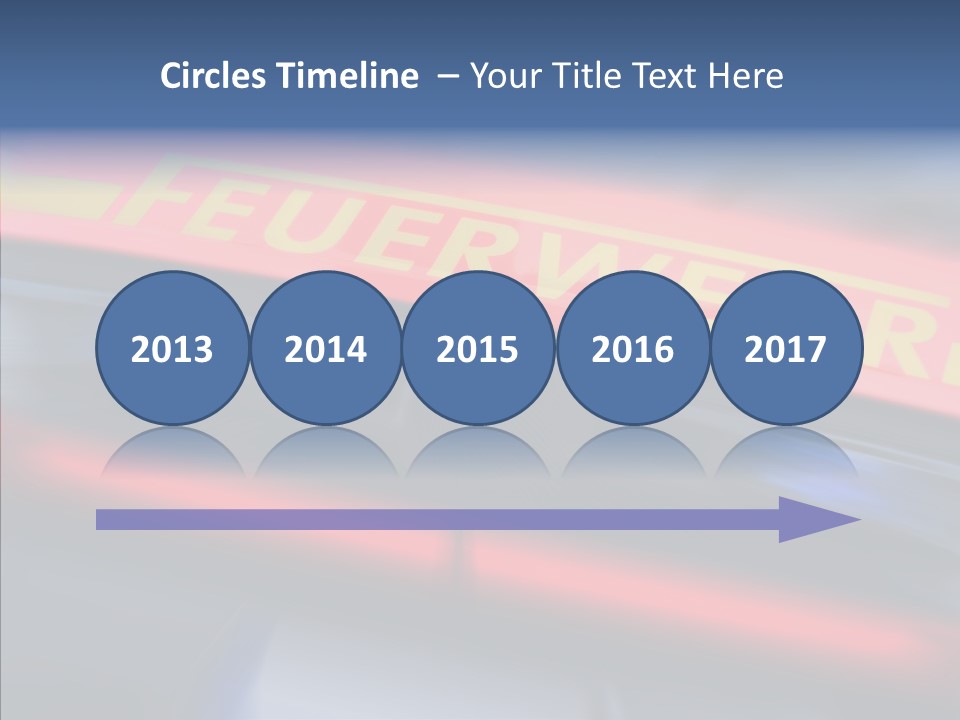 Fire Alarm Fire Truck PowerPoint Template