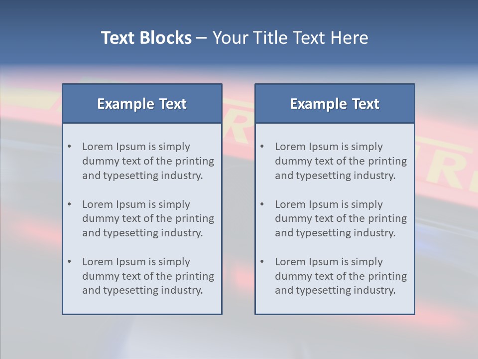 Fire Alarm Fire Truck PowerPoint Template