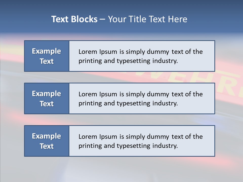 Fire Alarm Fire Truck PowerPoint Template