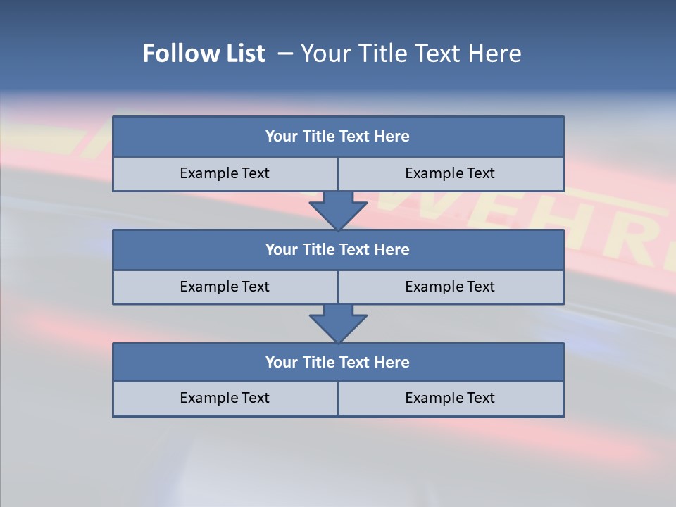 Fire Alarm Fire Truck PowerPoint Template