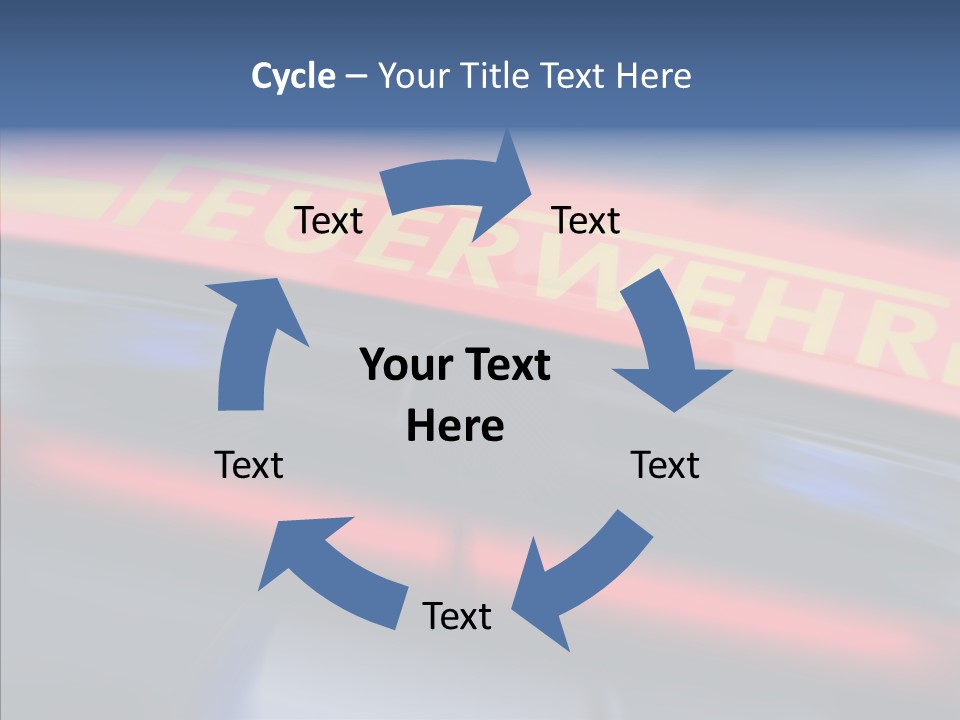 Fire Alarm Fire Truck PowerPoint Template