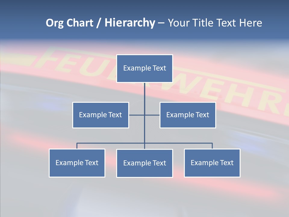 Fire Alarm Fire Truck PowerPoint Template