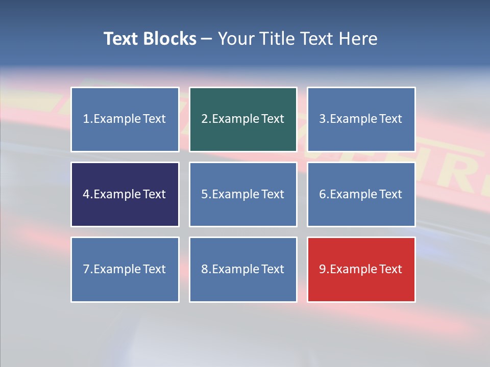 Fire Alarm Fire Truck PowerPoint Template