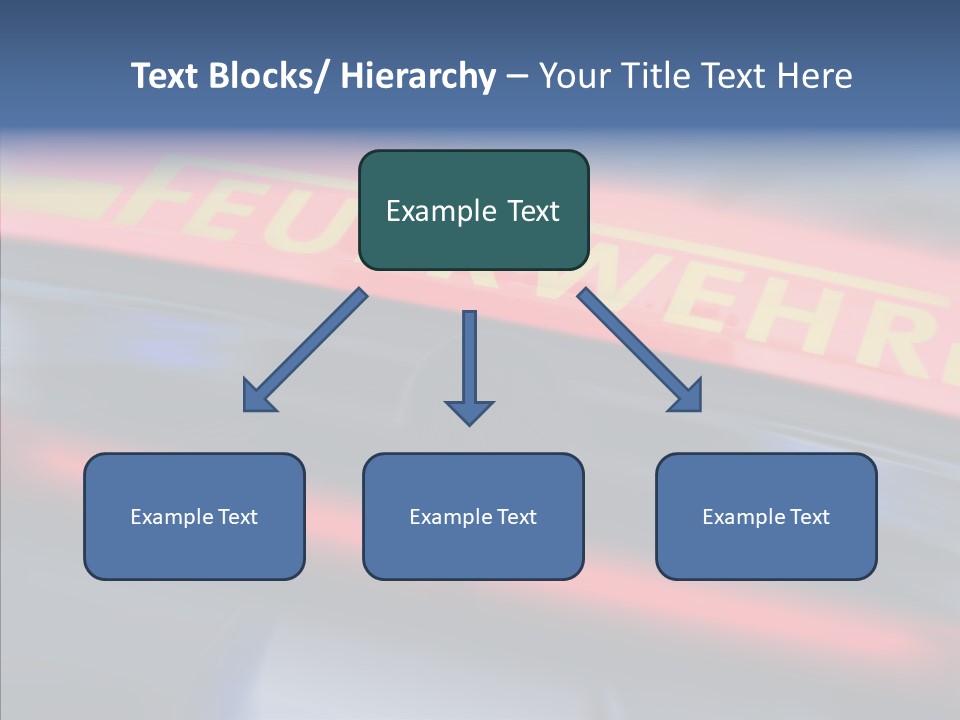 Fire Alarm Fire Truck PowerPoint Template