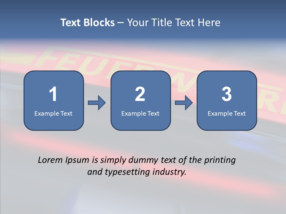 Fire Alarm Fire Truck PowerPoint Template