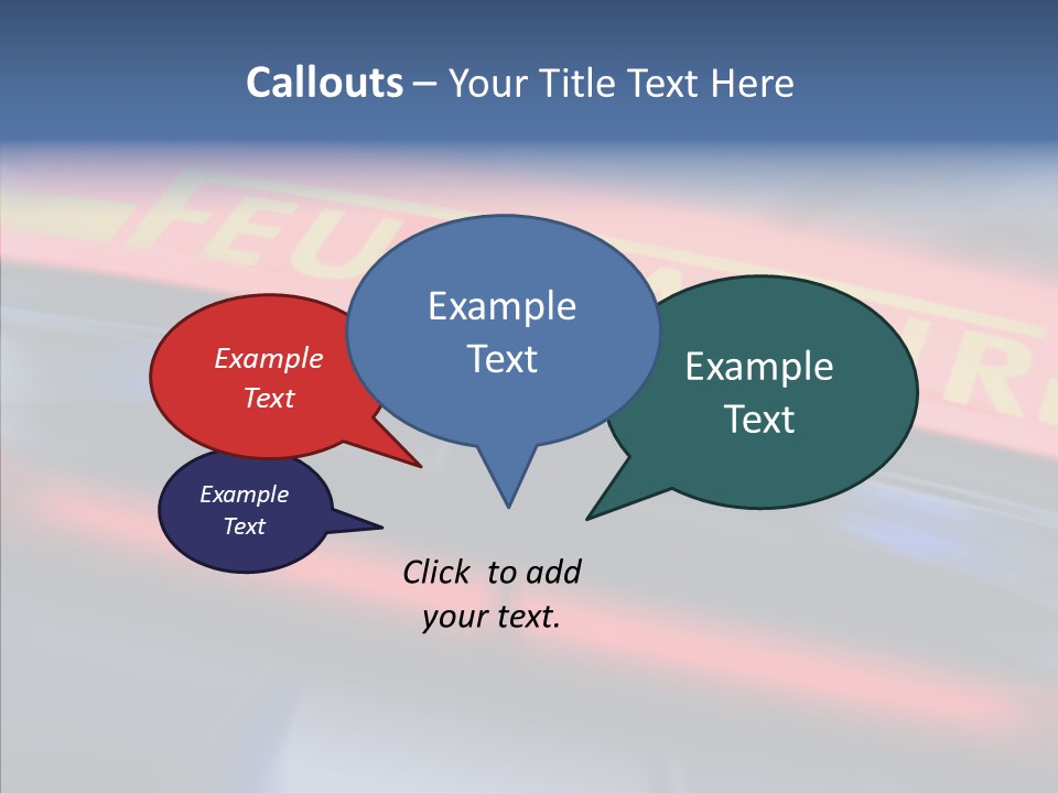 Fire Alarm Fire Truck PowerPoint Template