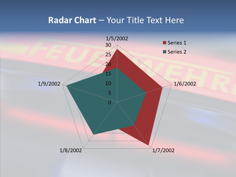 Fire Alarm Fire Truck PowerPoint Template