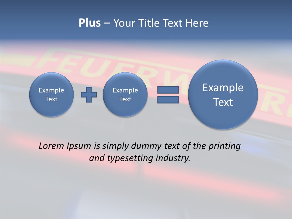 Fire Alarm Fire Truck PowerPoint Template