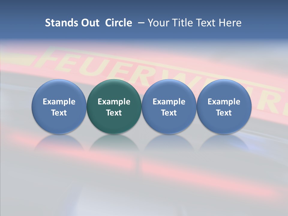 Fire Alarm Fire Truck PowerPoint Template