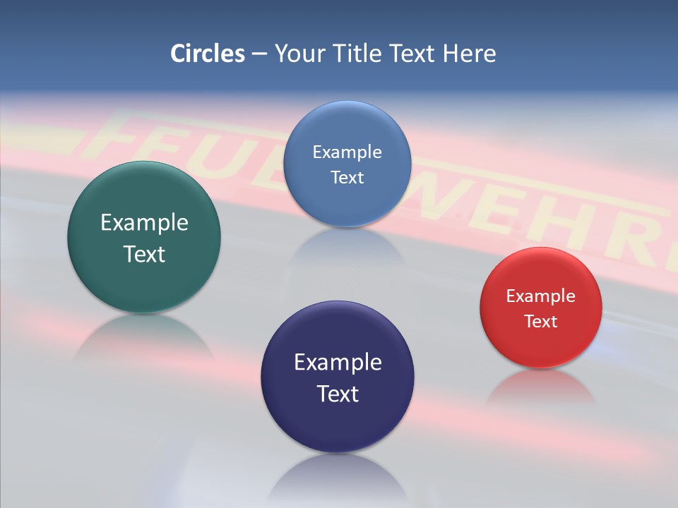 Fire Alarm Fire Truck PowerPoint Template