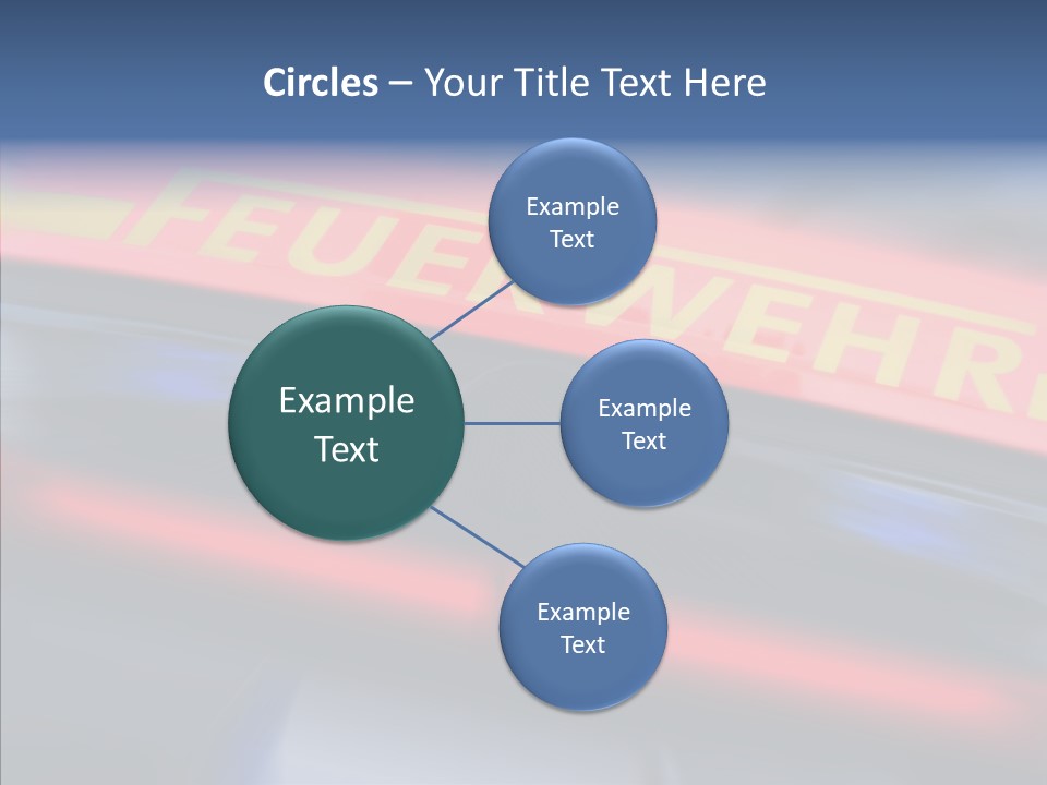 Fire Alarm Fire Truck PowerPoint Template