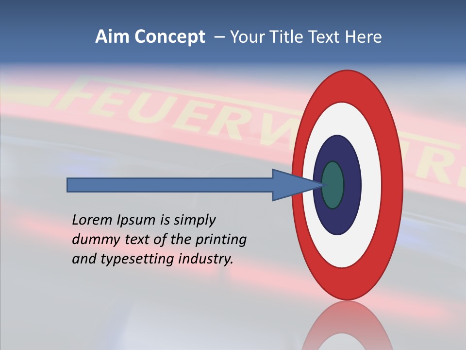 Fire Alarm Fire Truck PowerPoint Template