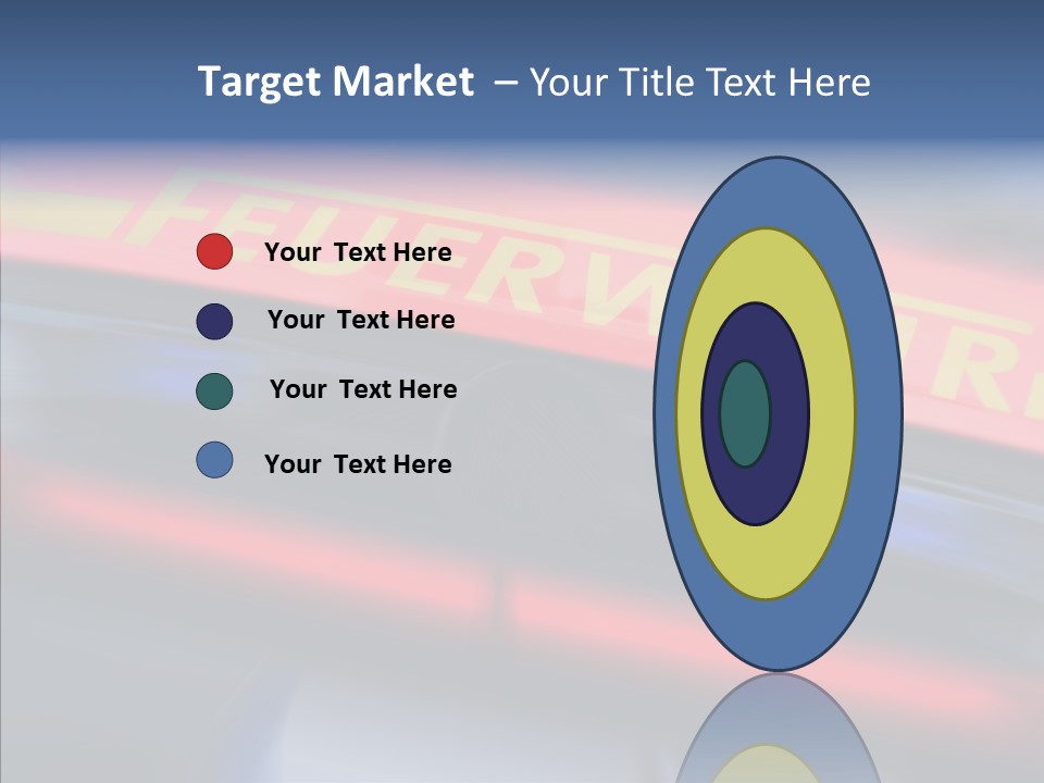 Fire Alarm Fire Truck PowerPoint Template