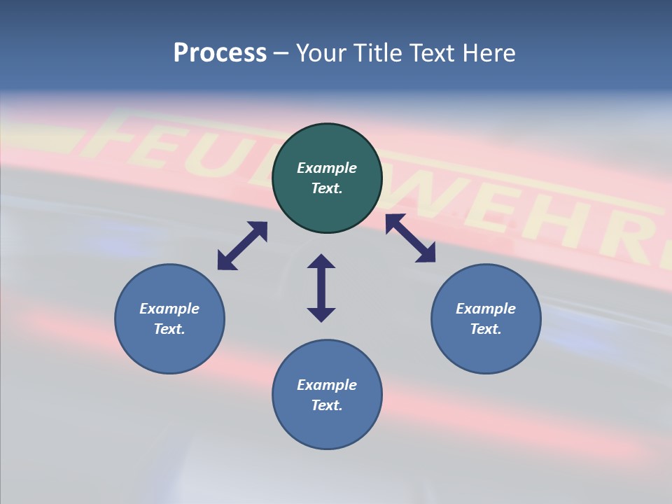 Fire Alarm Fire Truck PowerPoint Template