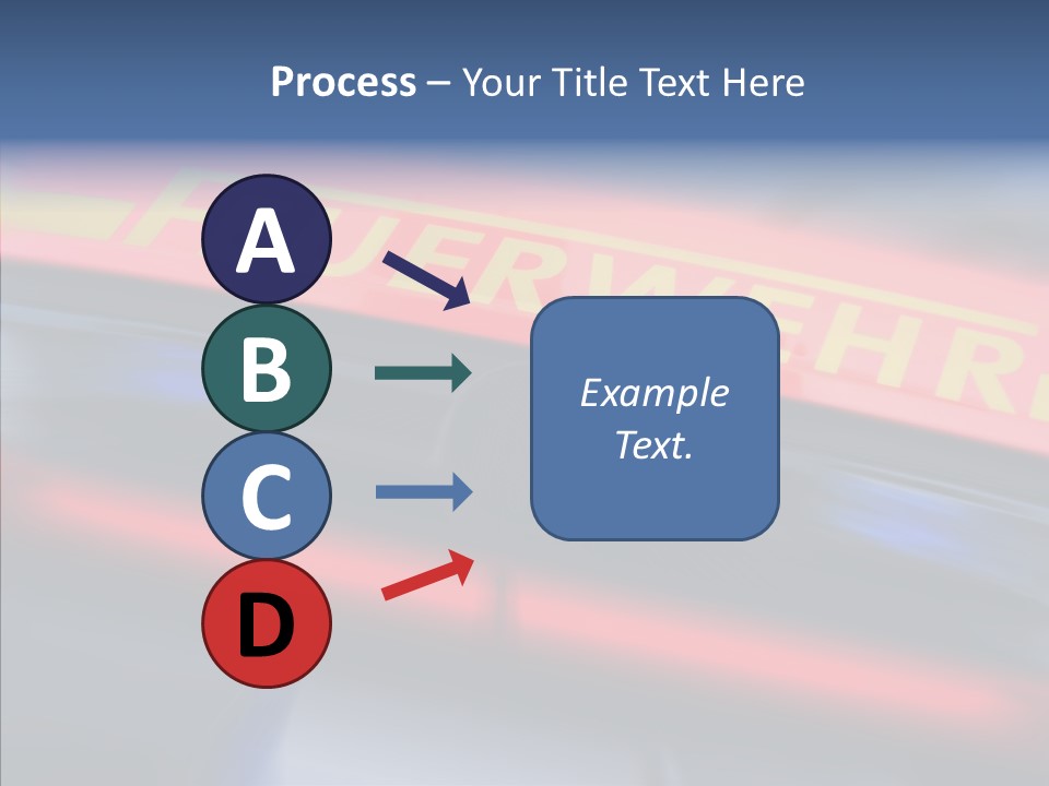 Fire Alarm Fire Truck PowerPoint Template