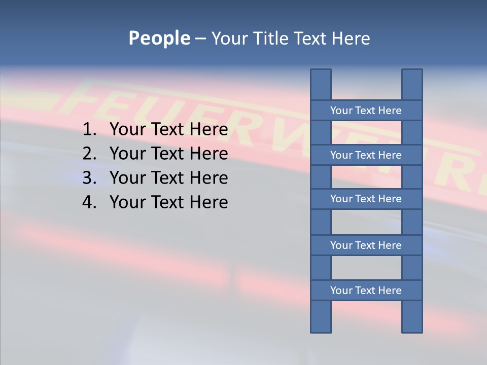 Fire Alarm Fire Truck PowerPoint Template