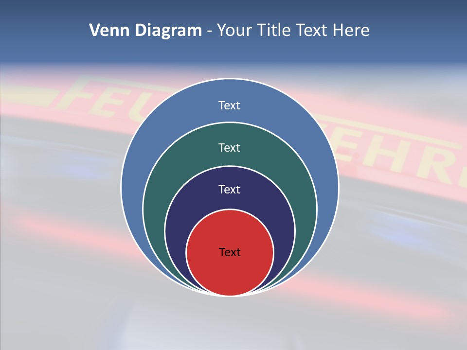 Fire Alarm Fire Truck PowerPoint Template