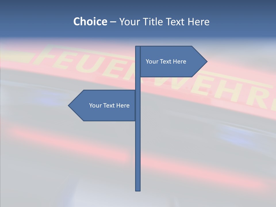 Fire Alarm Fire Truck PowerPoint Template