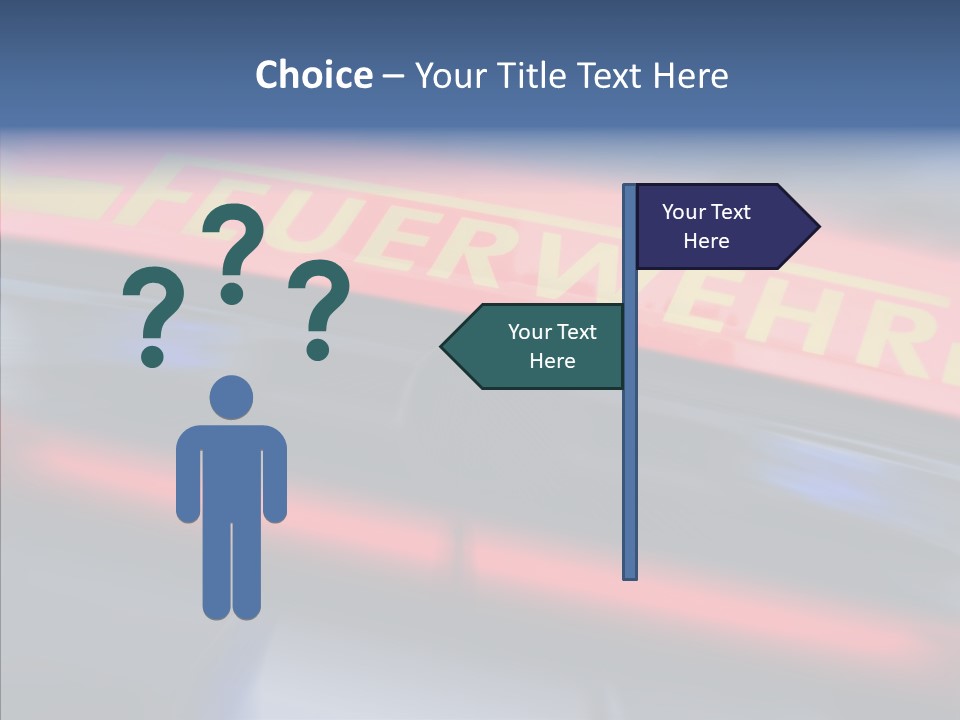 Fire Alarm Fire Truck PowerPoint Template