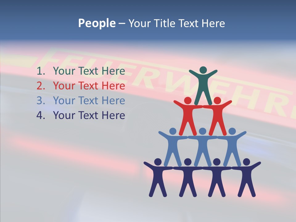 Fire Alarm Fire Truck PowerPoint Template