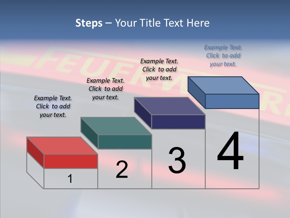 Fire Alarm Fire Truck PowerPoint Template