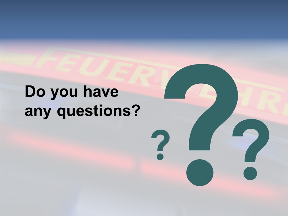 Fire Alarm Fire Truck PowerPoint Template