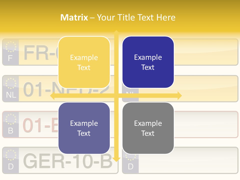 Germany License Traffic PowerPoint Template