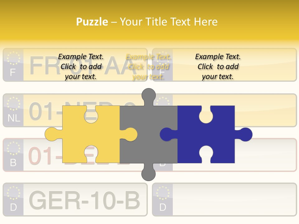 Germany License Traffic PowerPoint Template