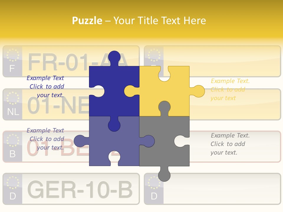 Germany License Traffic PowerPoint Template