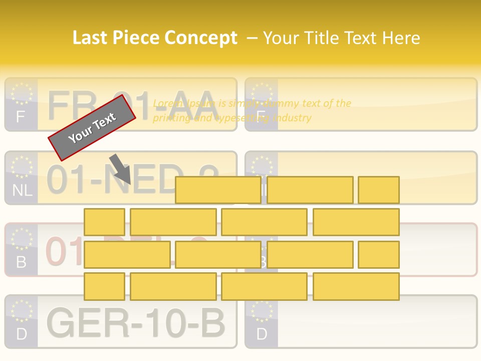 Germany License Traffic PowerPoint Template