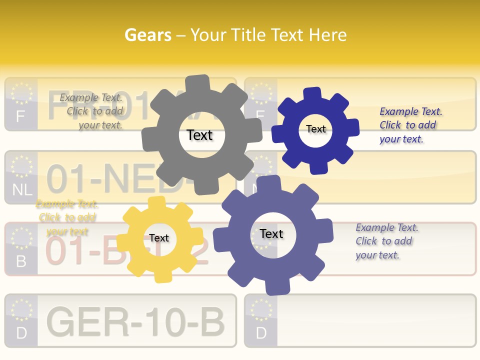 Germany License Traffic PowerPoint Template