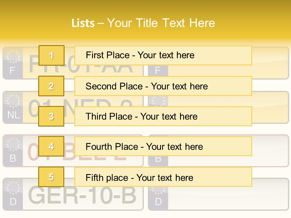 Germany License Traffic PowerPoint Template