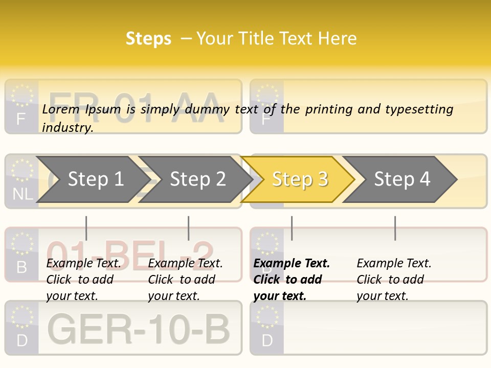 Germany License Traffic PowerPoint Template