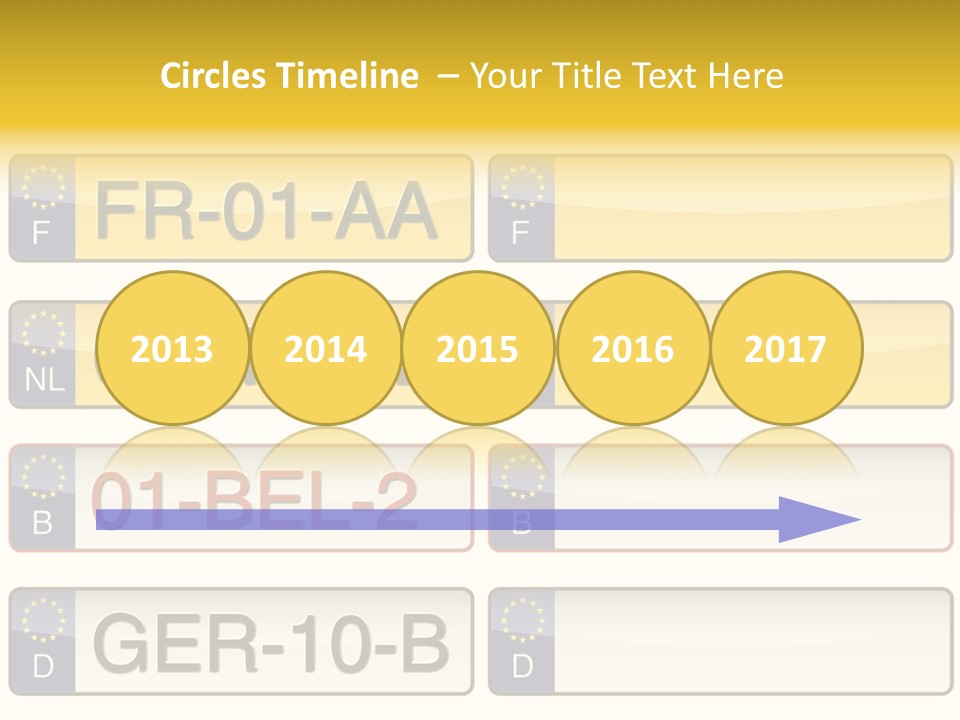 Germany License Traffic PowerPoint Template